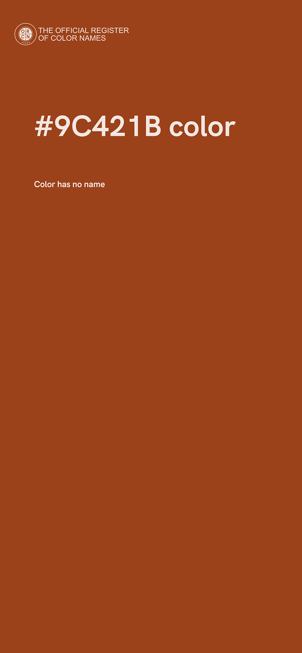 #9C421B color image
