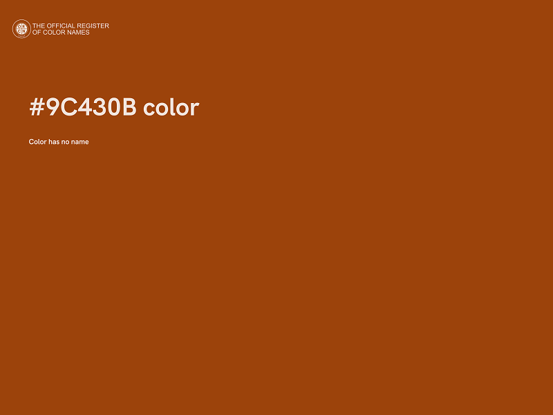 #9C430B color image