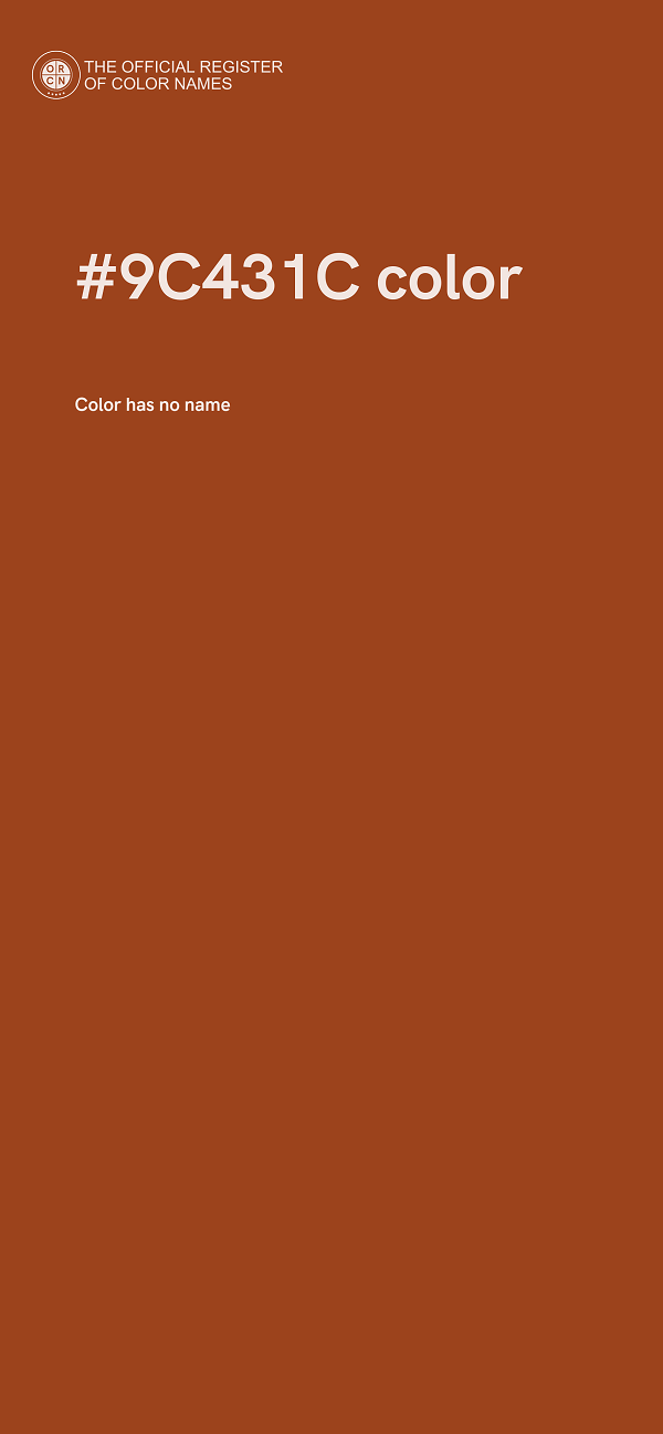 #9C431C color image