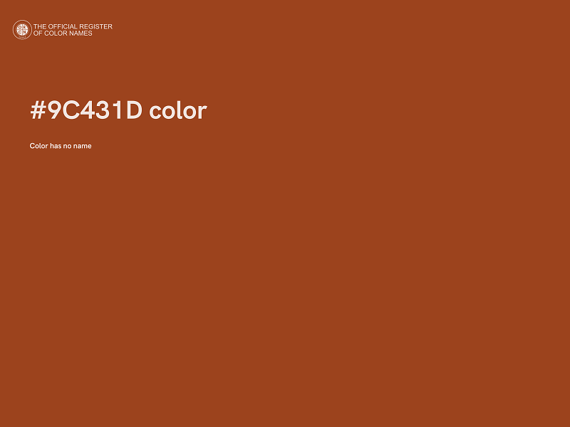 #9C431D color image