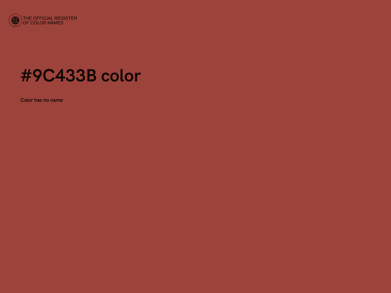 #9C433B color image