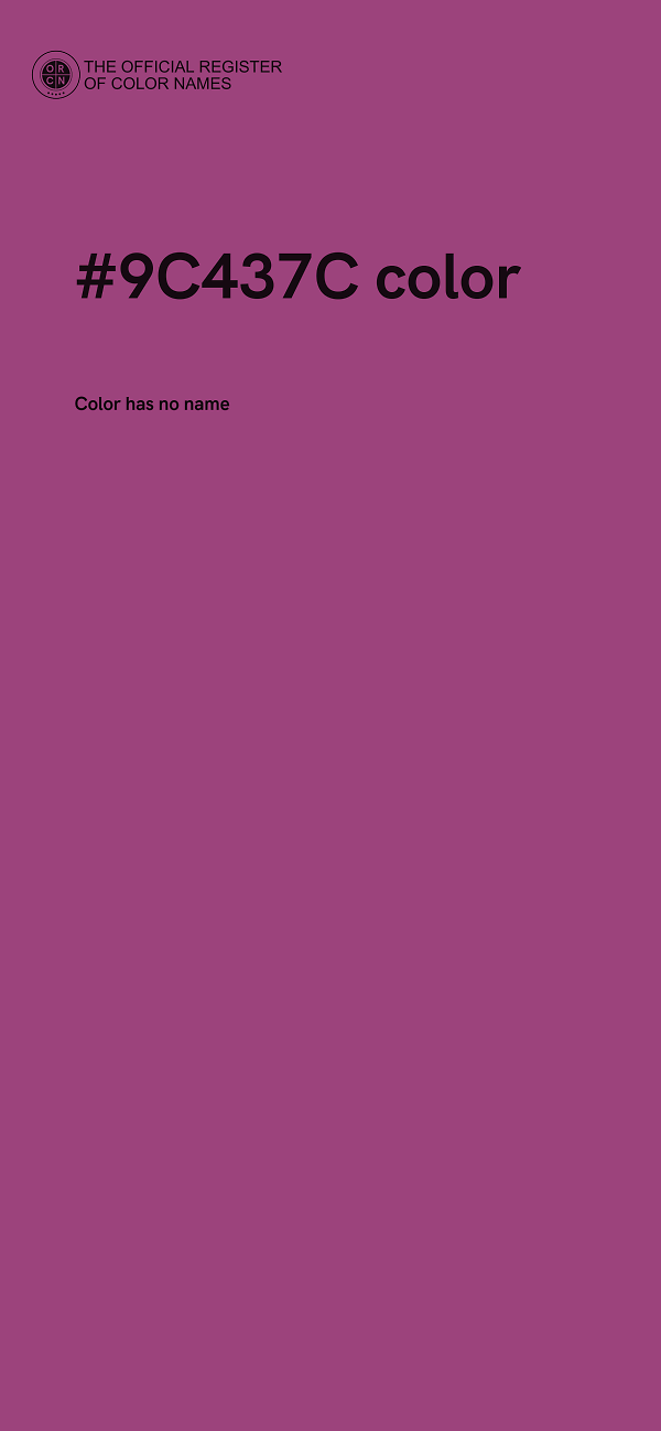 #9C437C color image