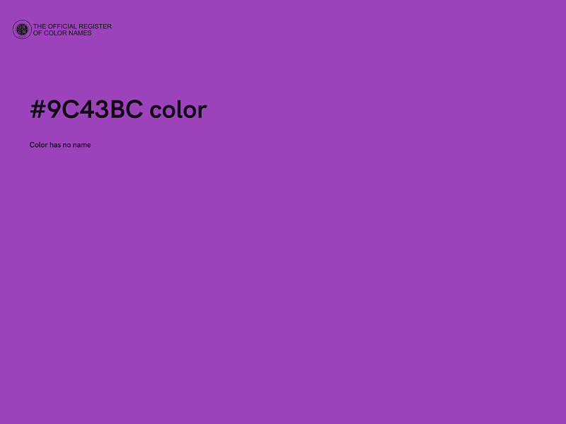 #9C43BC color image