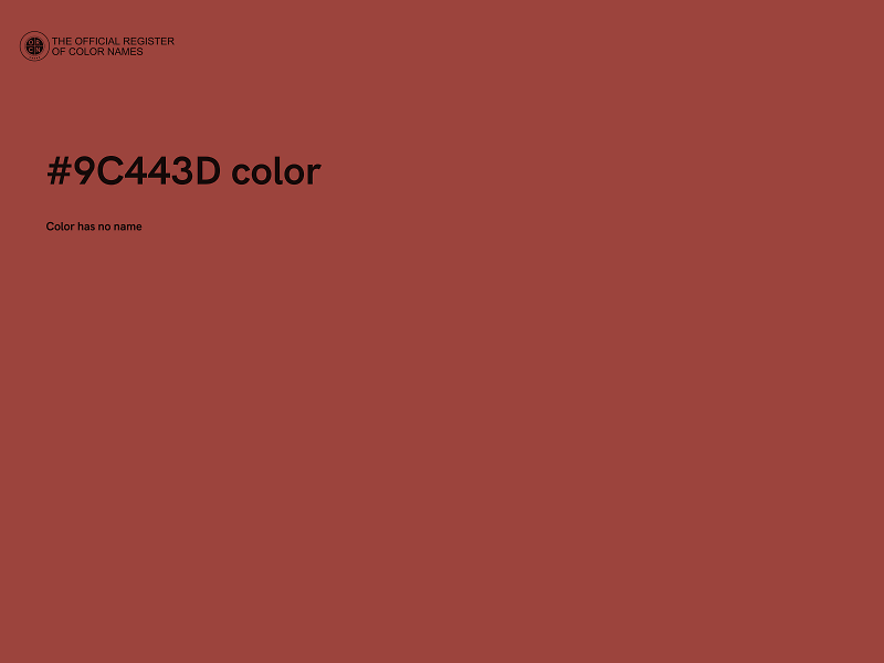 #9C443D color image