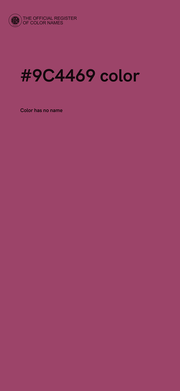 #9C4469 color image