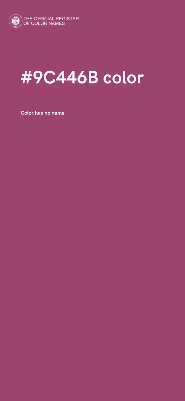 #9C446B color image