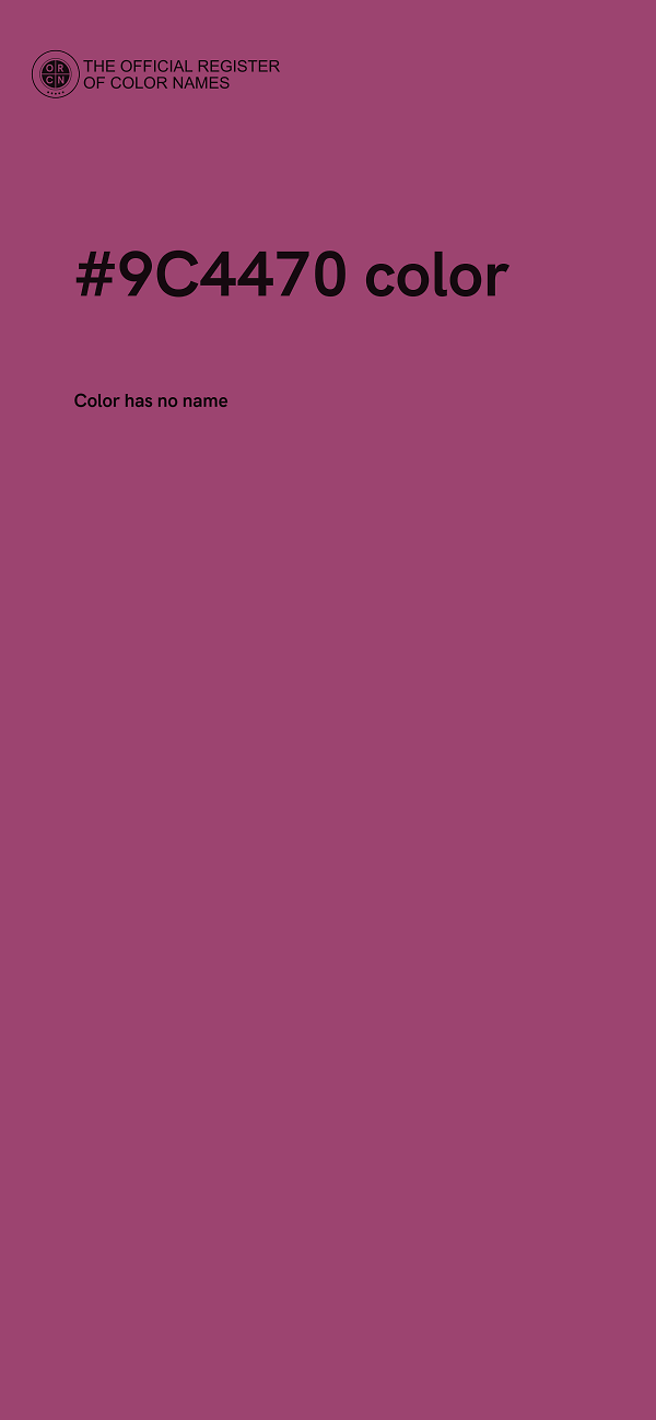 #9C4470 color image