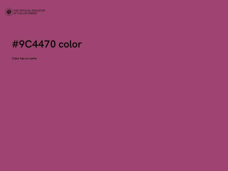 #9C4470 color image