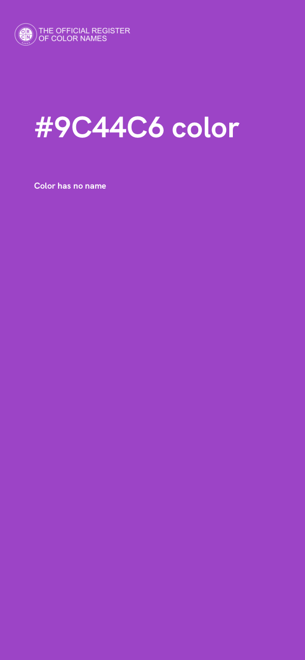 #9C44C6 color image