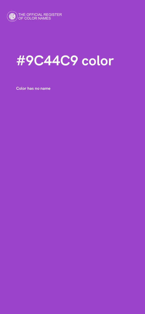 #9C44C9 color image