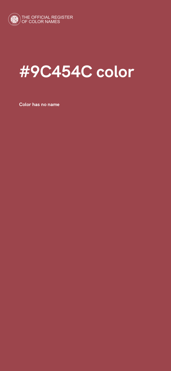 #9C454C color image