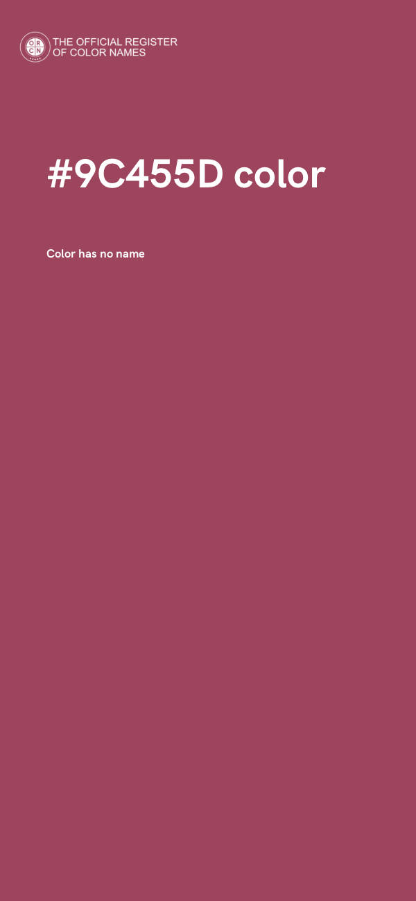 #9C455D color image