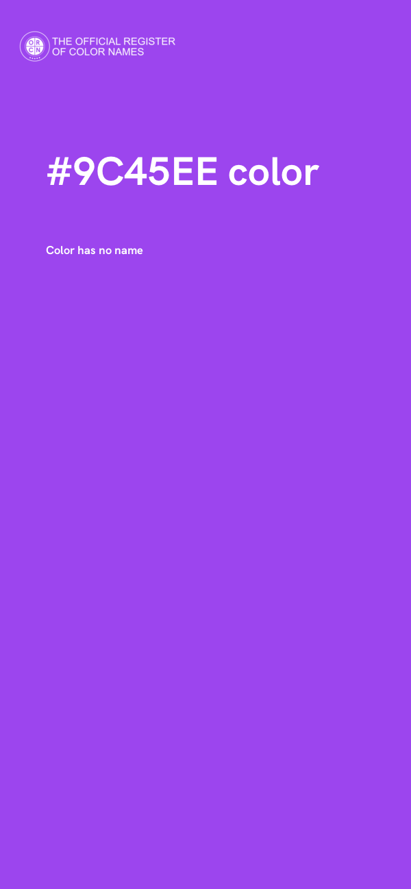 #9C45EE color image