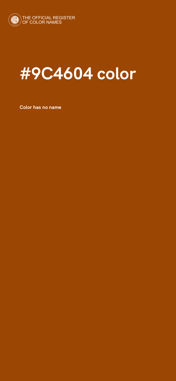 #9C4604 color image