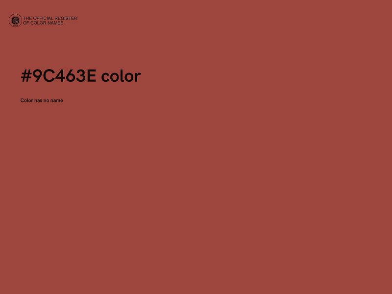 #9C463E color image