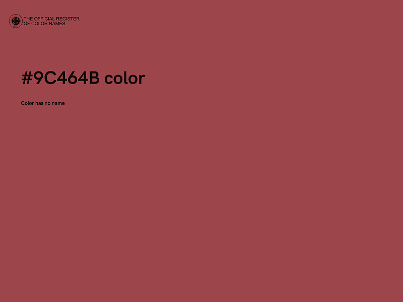 #9C464B color image