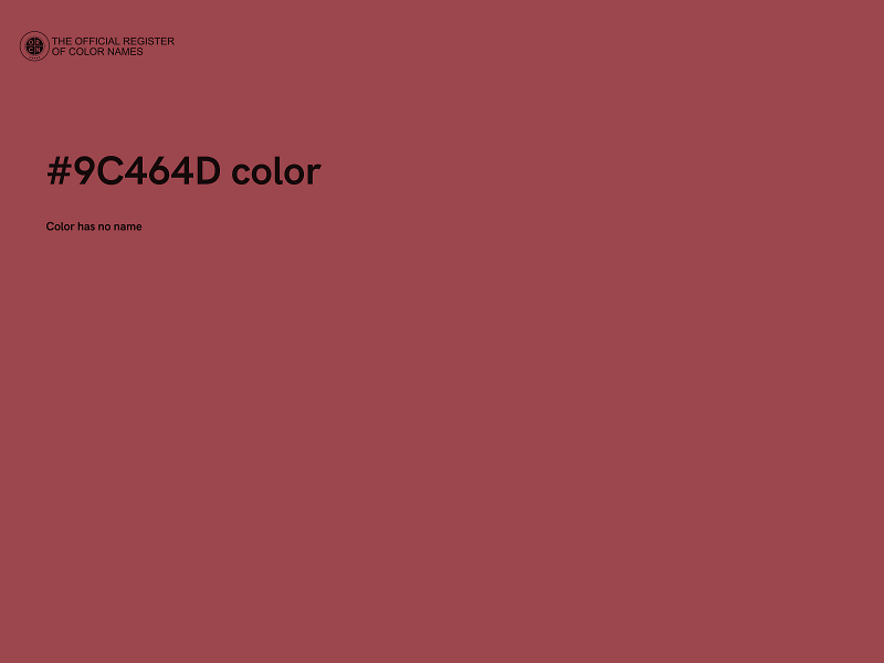 #9C464D color image