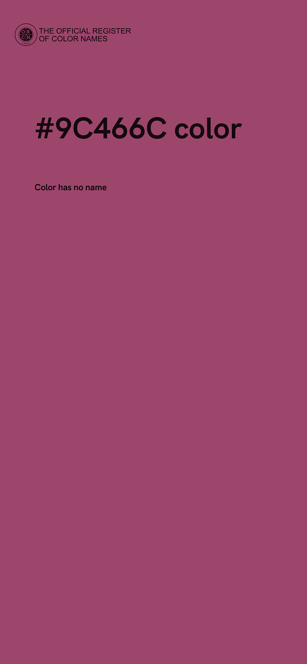 #9C466C color image
