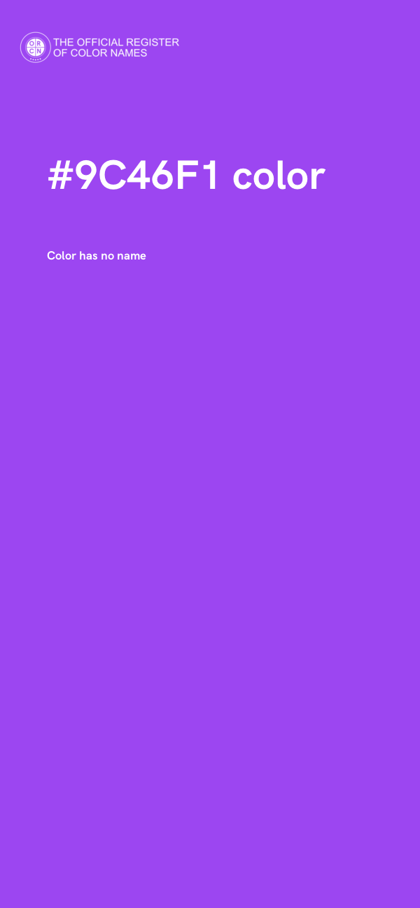#9C46F1 color image