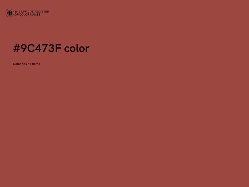 #9C473F color image