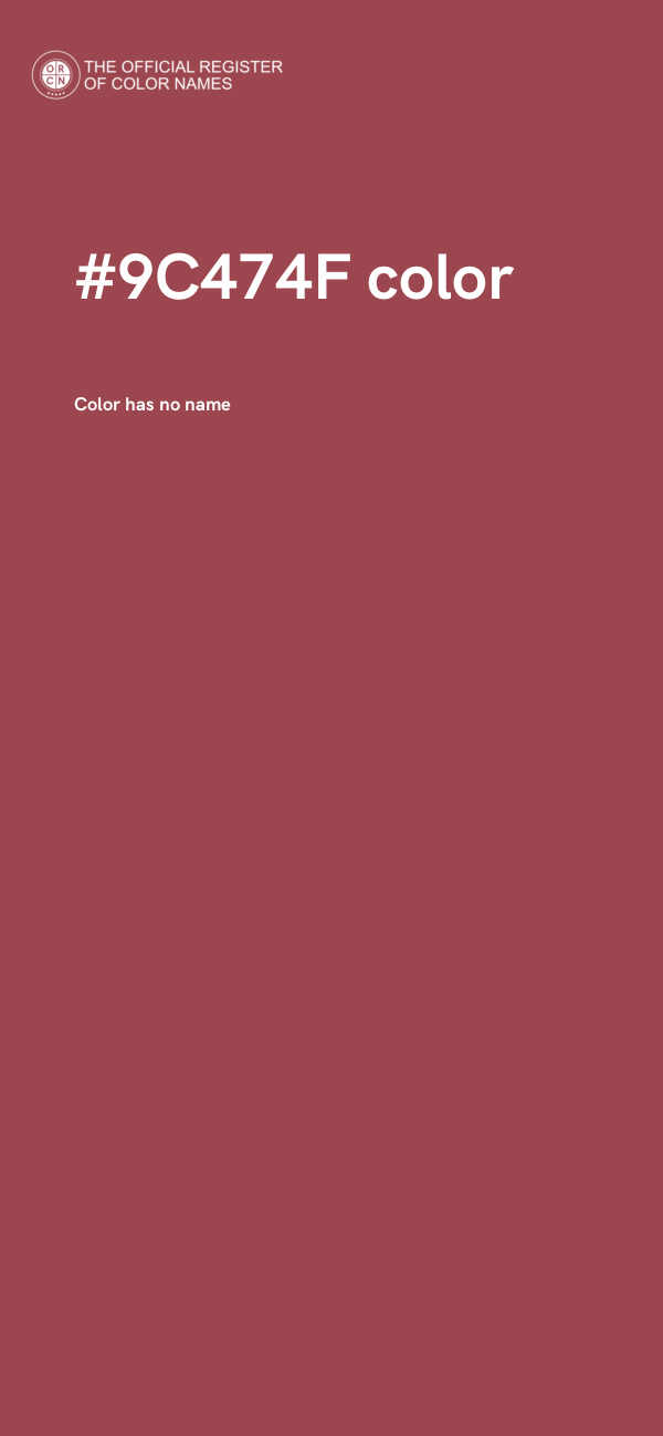 #9C474F color image