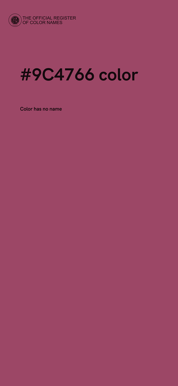 #9C4766 color image