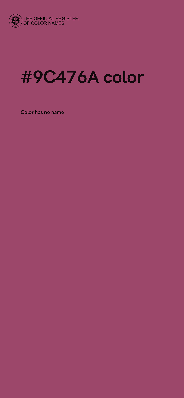 #9C476A color image