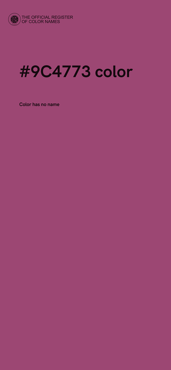 #9C4773 color image