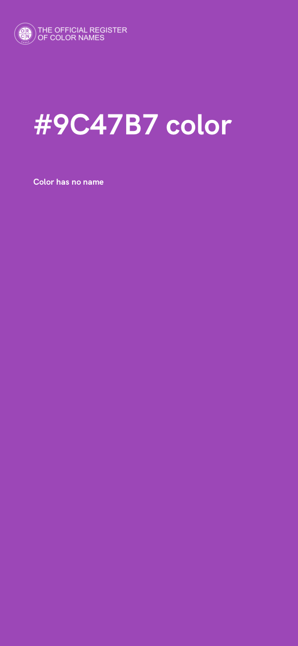 #9C47B7 color image
