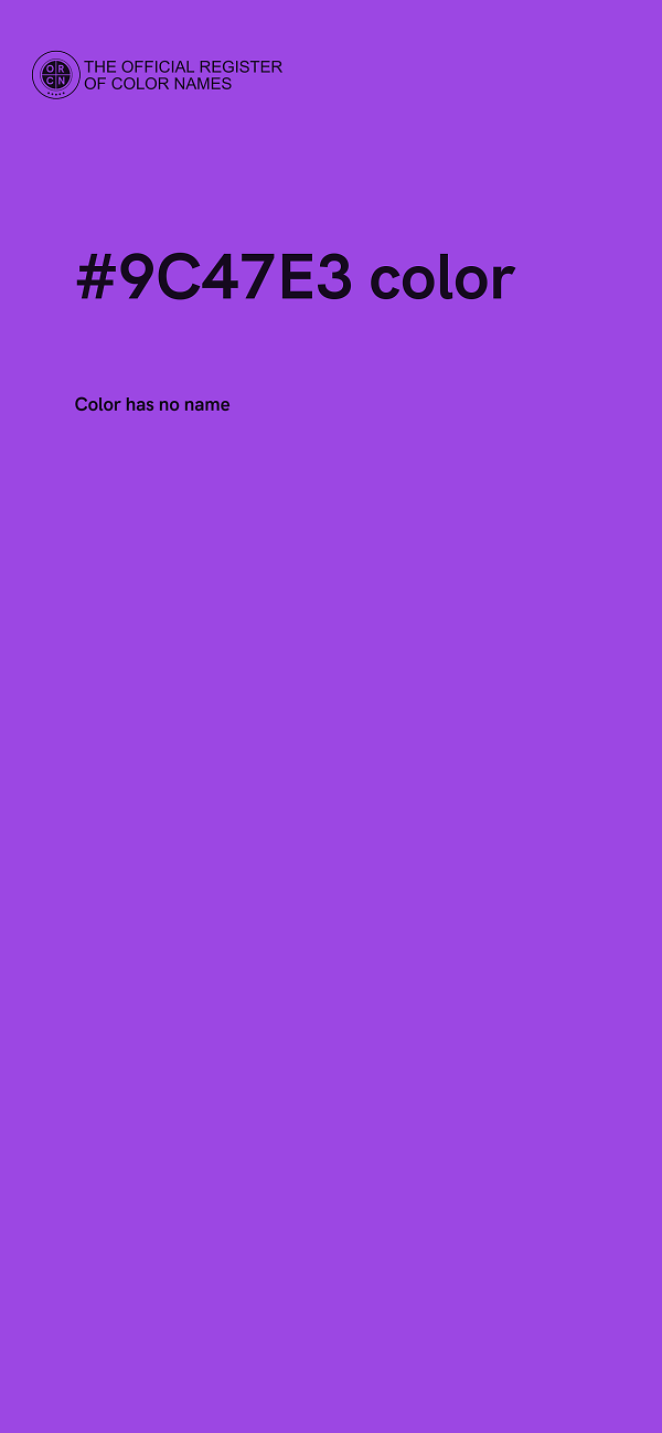 #9C47E3 color image