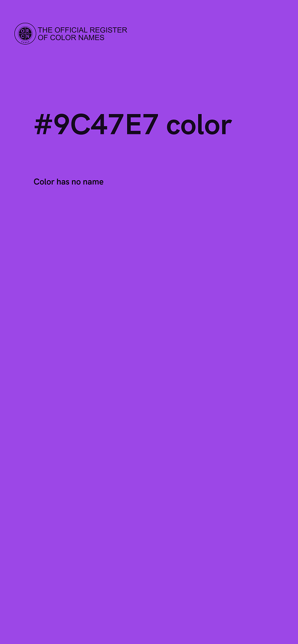 #9C47E7 color image