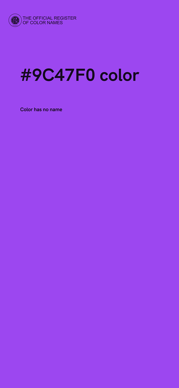 #9C47F0 color image