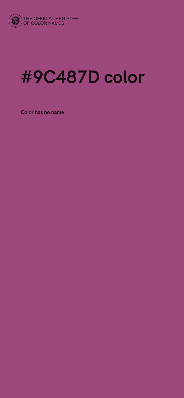 #9C487D color image