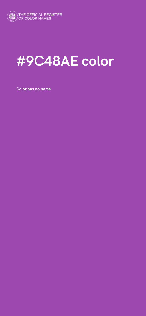 #9C48AE color image
