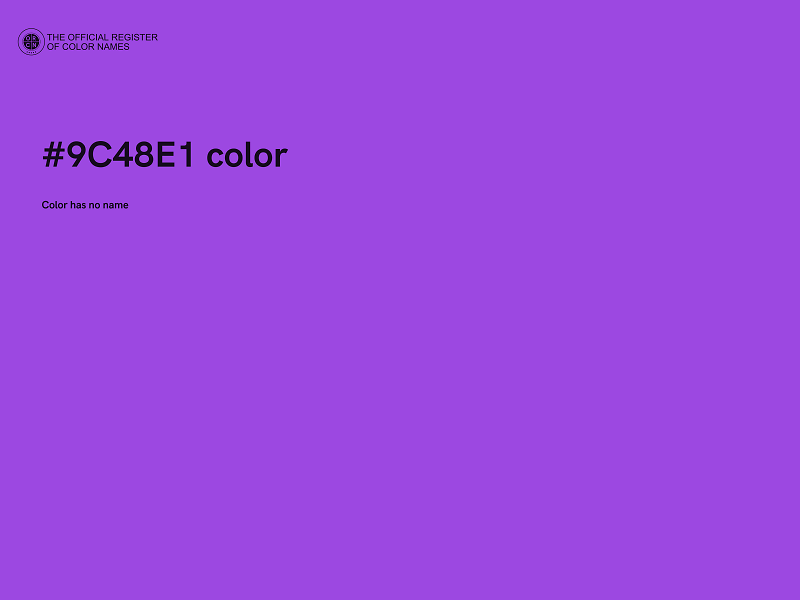 #9C48E1 color image