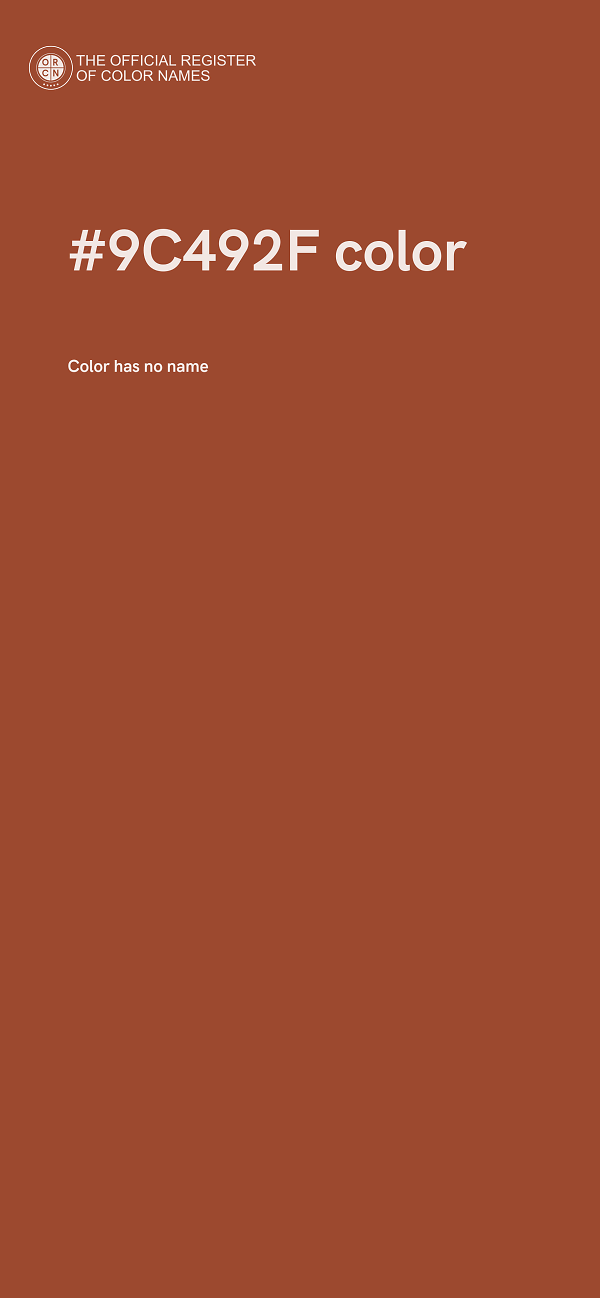 #9C492F color image