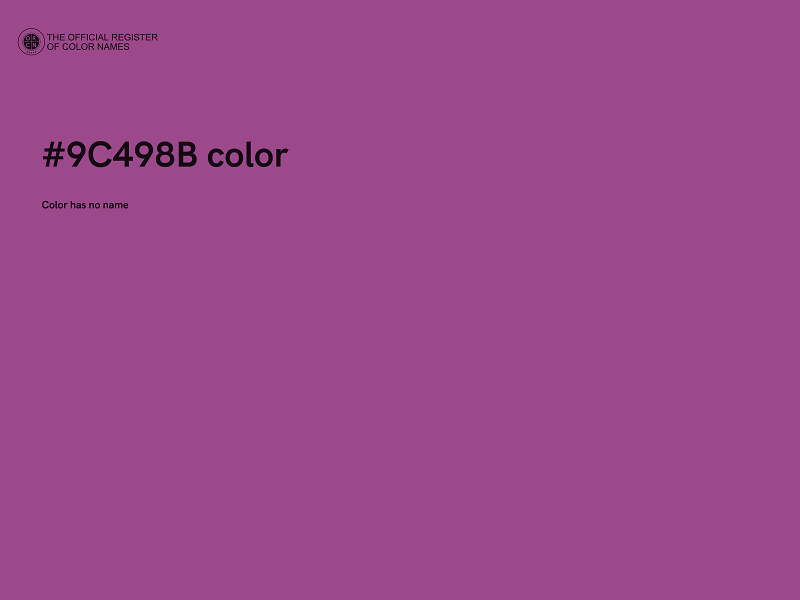 #9C498B color image