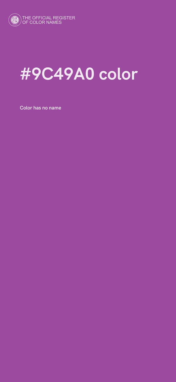 #9C49A0 color image
