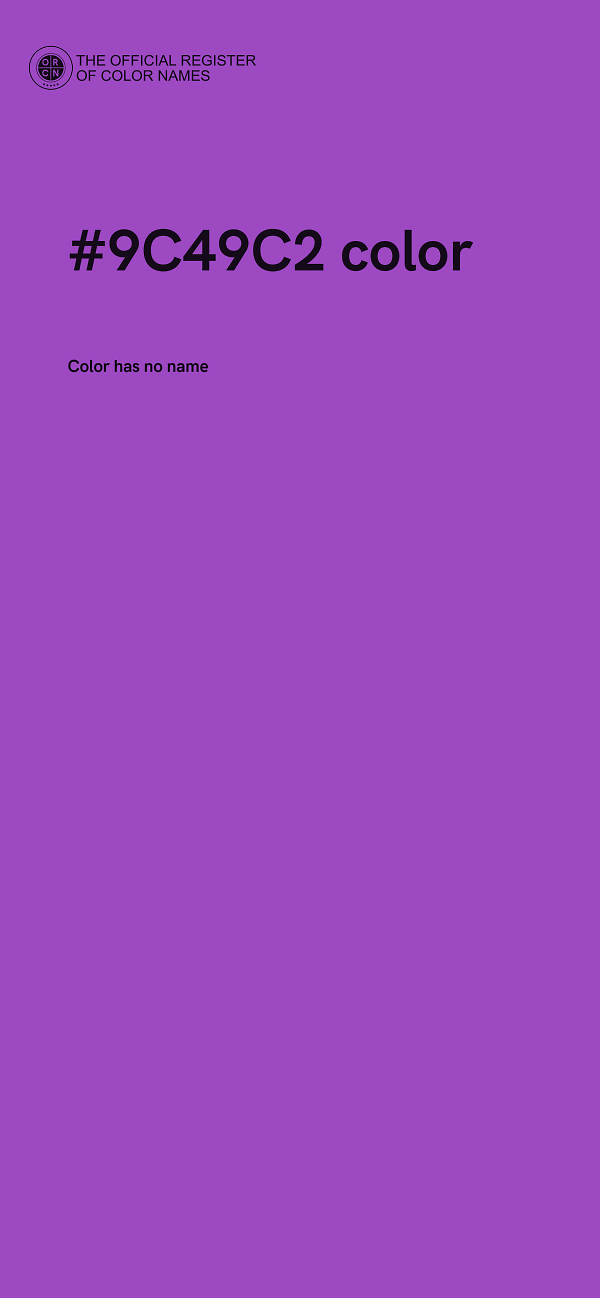 #9C49C2 color image