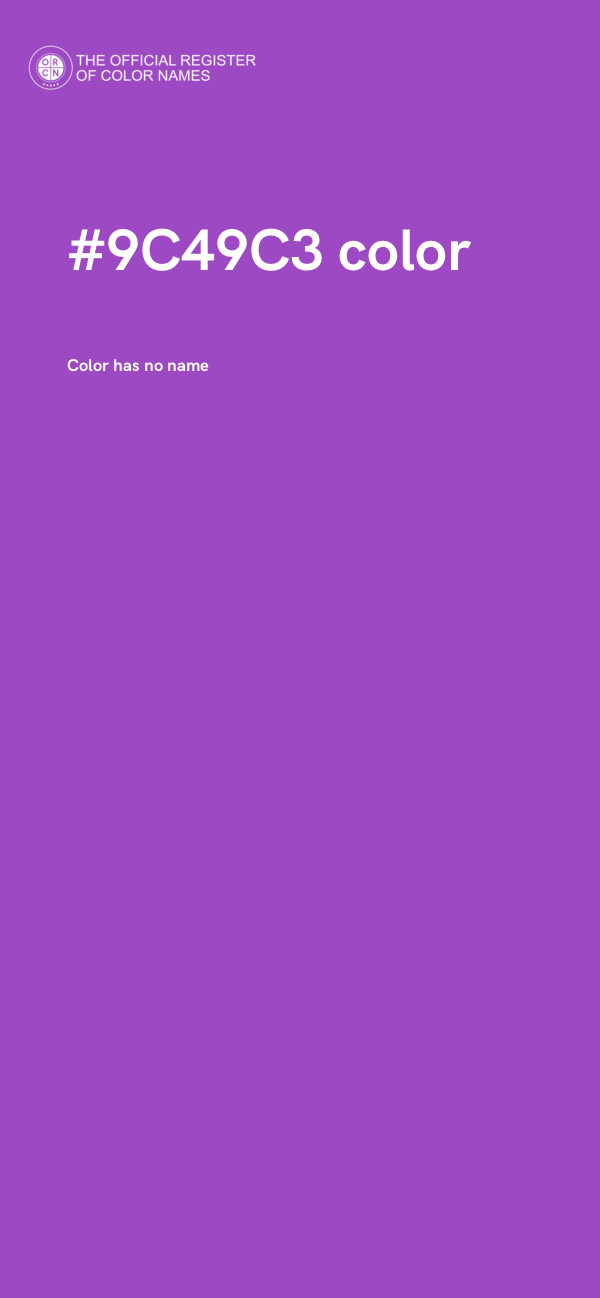 #9C49C3 color image