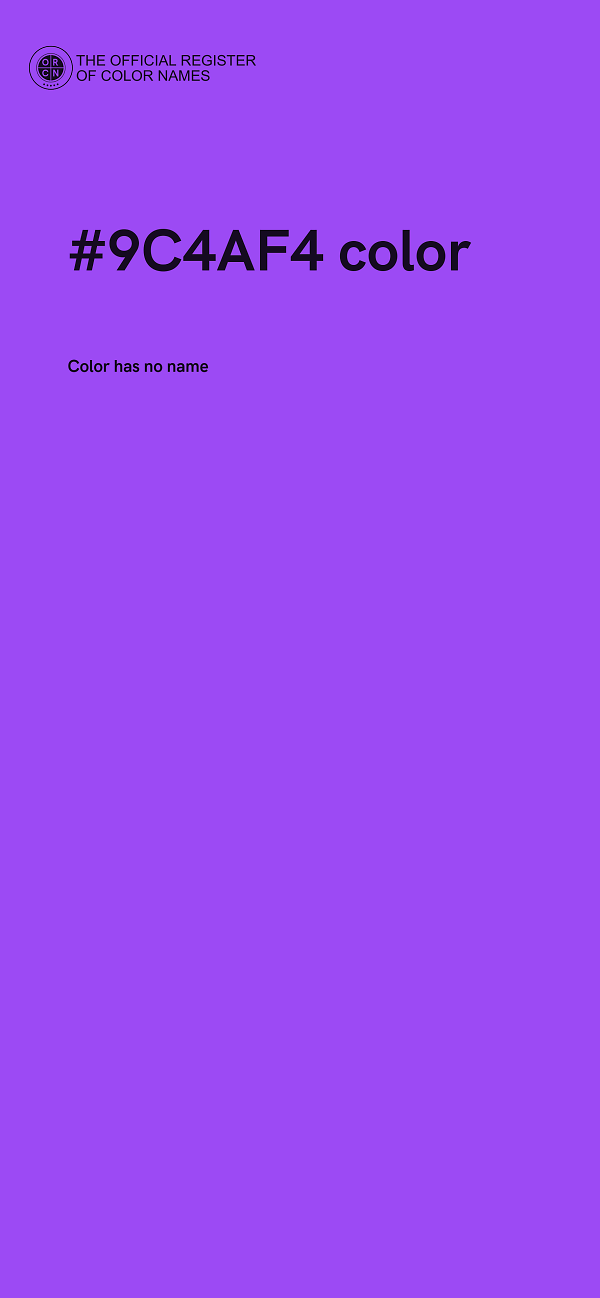 #9C4AF4 color image