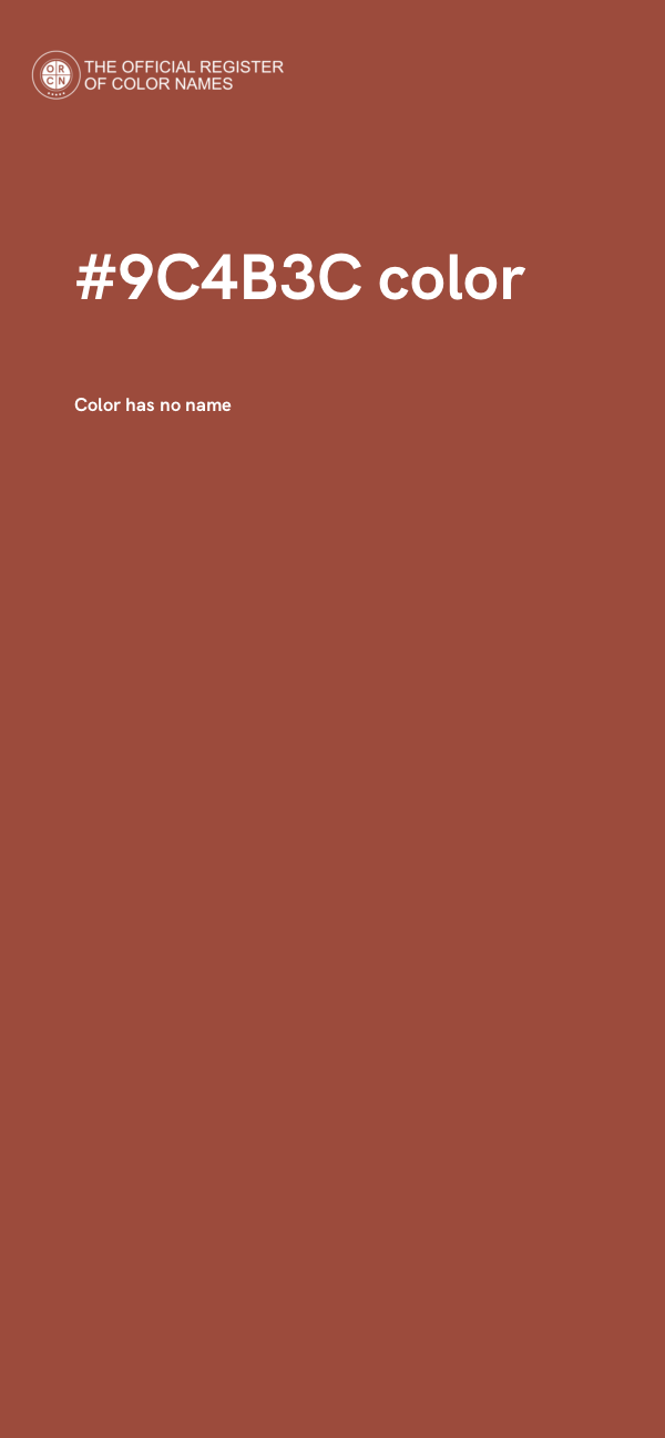 #9C4B3C color image