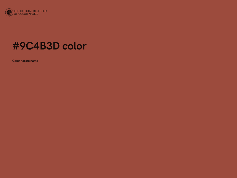 #9C4B3D color image