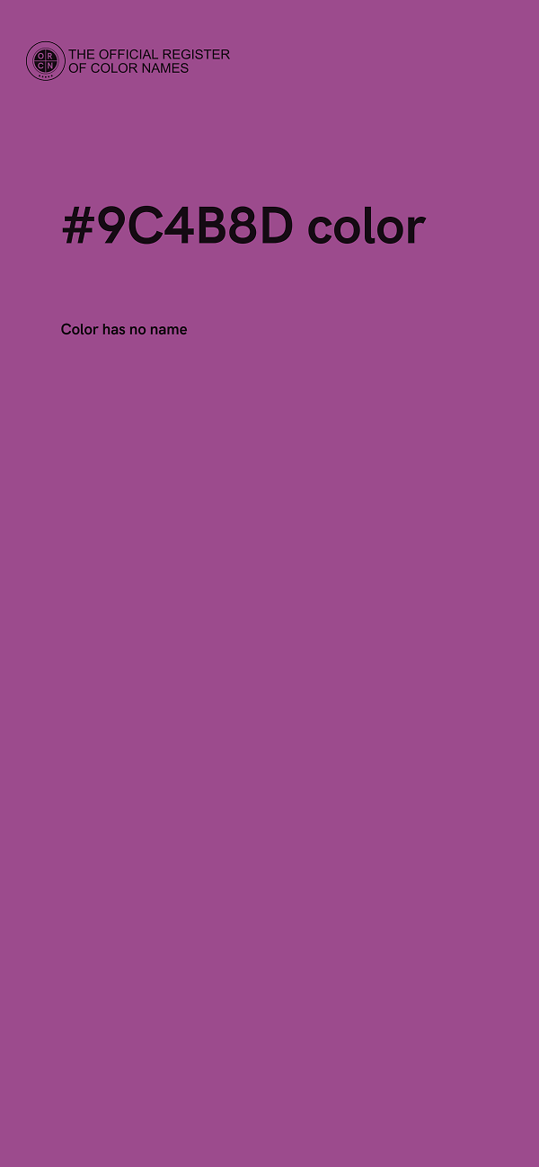 #9C4B8D color image