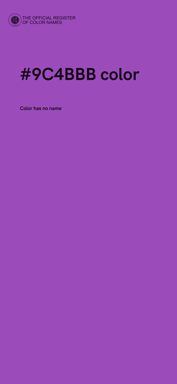 #9C4BBB color image