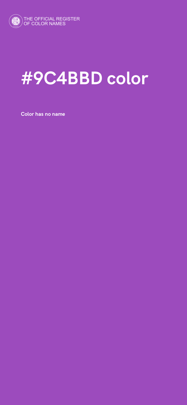 #9C4BBD color image