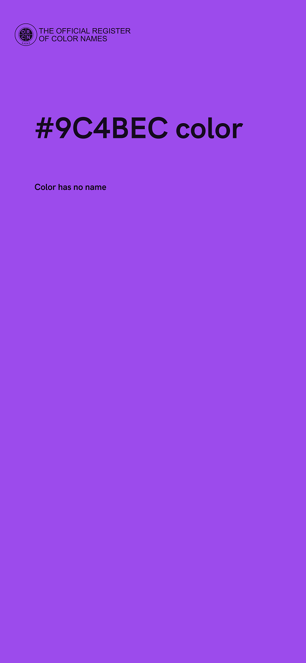 #9C4BEC color image