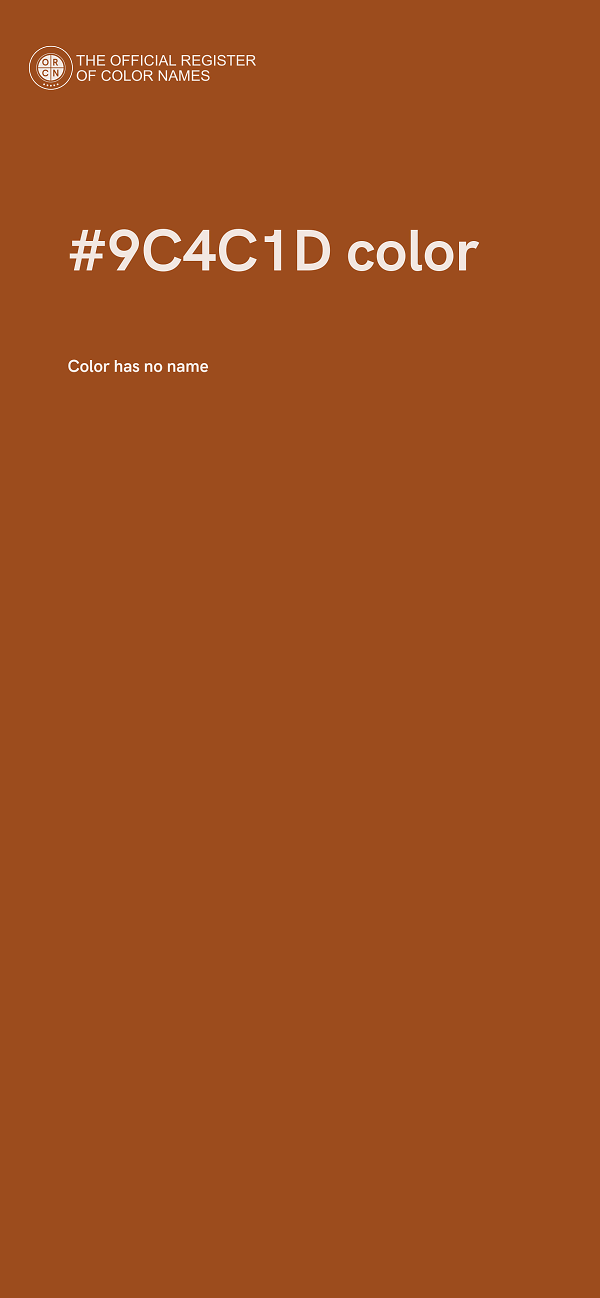 #9C4C1D color image