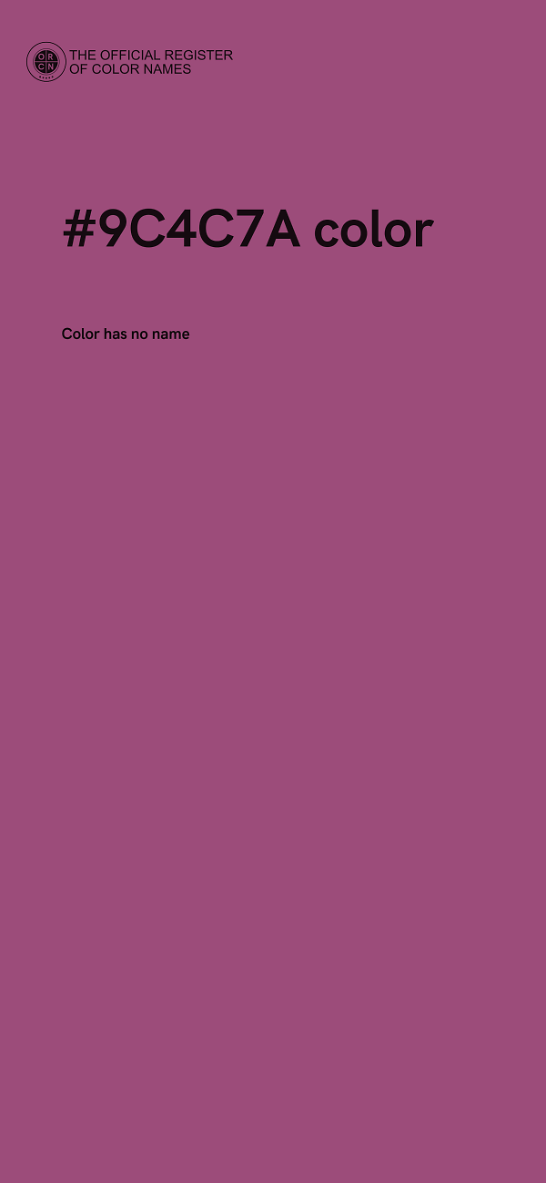 #9C4C7A color image