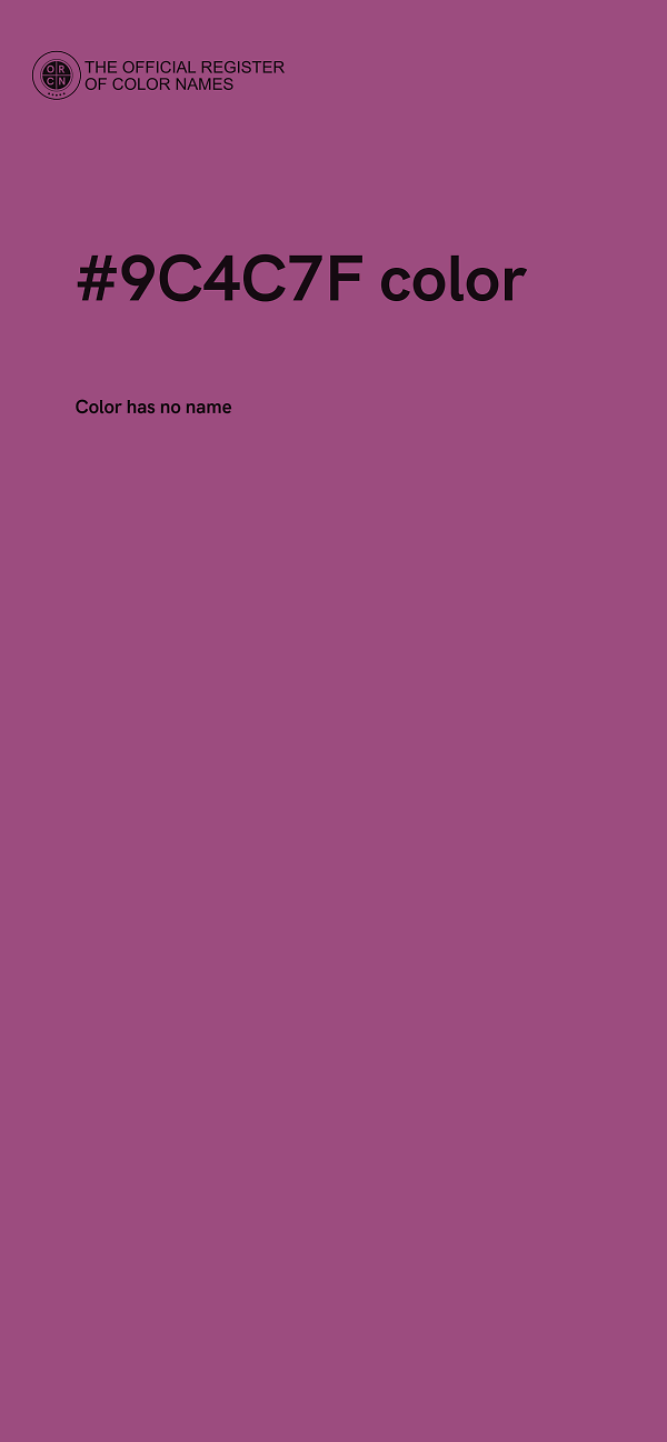 #9C4C7F color image
